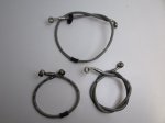 Ducati Monster M1100S M1100 S 2009 Front and Rear Braided Brake Hoses Lines J20