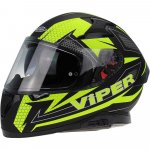 Viper RSV95 Spirit Yellow Full Face Motorcycle Helmet