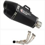 Lextek Stainless Steel Low Level Exhaust System XP13C Silencer For Yamaha YZF R6 2017 - 2019