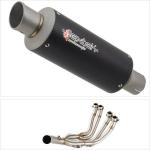 Lextek S/Steel Low level exhaust System GP8C Silencer For Yamaha YZF R6 2016 - 2019