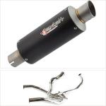 Lextek S/Steel Exhaust System GP8C Left And Right Silencers For Suzuki SV1000 2003 - 2007