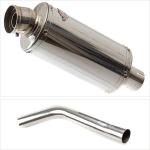Lextek Stainless Steel Exhaust System OP5 Polished Silencer For Triumph Tiger 800 2010 - 2019