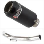 Lextek CP8C Full Carbon Silencer with S/Steel Link Pipe For Triumph Tiger 1200 Explorer 2012 - 2018