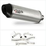 Lextek S/Steel Exhaust System RP1 Carbon Tip Oval Silencer For BMW R1200 GS + GS Adventure + RT 13-18 / R1200 R + RS 14 - 18