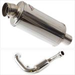 Lextek S/Steel Exhaust System OP5 Polished Silencer For BMW G310 GS / G310 R 2016 - 2019