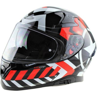 Viper RSV95 Radar Red Full Face Motorcycle Helmet