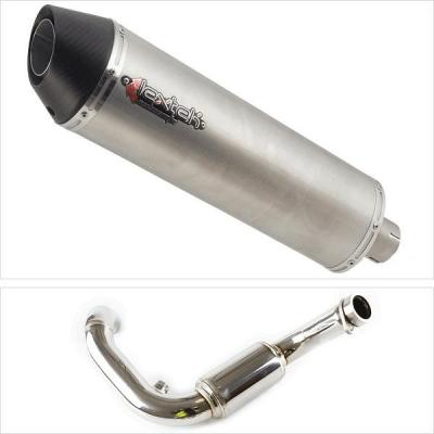 Lextek S/Steel Exhaust System RP1 Carbon Tip Oval Silencer For BMW G310 GS / G310 R 2016 - 2019