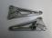 Honda CB250 Rear Foot Peg Hangers, Pair, Two Fifty, Y, 2000 J31