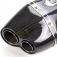 Kawasaki Z800 Exhaust Link Pipe & XP13C Carbon Fibre Hex End Can Silencer
